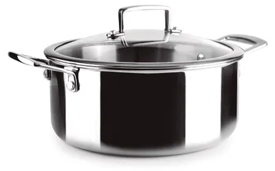 Bratpfanne 26 cm 5,9 L Edelstahl induktionsgeeignet