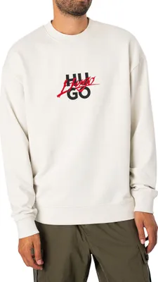 Produktbild von HUGO Sweatshirt mit Grafik von Dlogonty, Weiß L