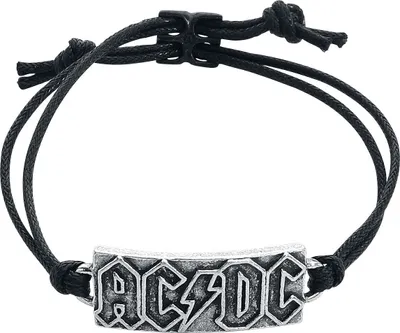Image de AC/DC Bracelet unie AC/DC Logo noir standard