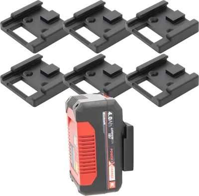 Produktbild von 6x Akku Halter für Einhell Power-X-Charge Wandhalterung Halterung 18V Akkus