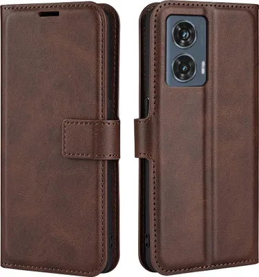 Produktbild von Motorola Edge 50 Fusion Hülle - Coverup Deluxe Klapphülle - Dunkelbraun