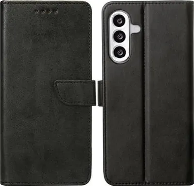 Produktbild von Rixus Flip Book Cover Tasche Schutz-Hülle Case passend für Samsung Galaxy A56 (A566B), schwarz