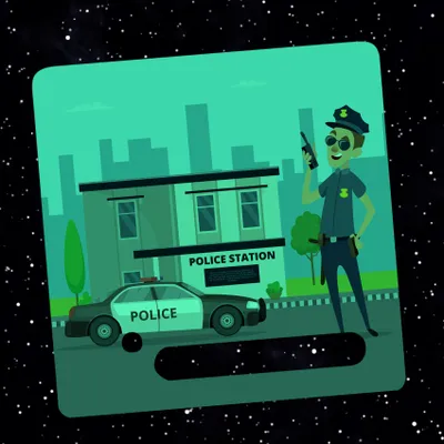 Produktbild von Nachtleuchtende Schutzfolie kompatibel mit Toniebox1 passgenaue Folie mit Motiv Kratzschutz für Musikbox Y031-18 Polizei