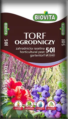 Zdjęcie produktu dla Torf ogrodniczy kwaśny 50l - Biovita