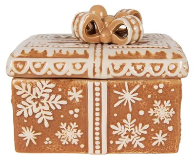 Produktbild von Clayre & Eef Vorratsglasdeckel 19x13x16 cm Braun Keramik