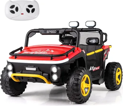 Produktbild von 24V Elektro-Kinder-Truck, 2-Sitzer, Fernbedienung, Rot