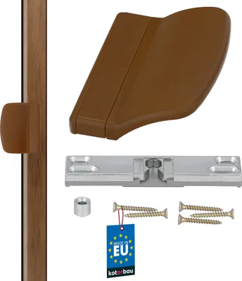 Obrázek produktu pro KOTARBAU® Západka balkonových dveří bronzová Praktická klika pro balkonové dveře 6. různé barvy Bezpečné pro kuřáky Optika dveří na terasu Zamykání kliky obloukem Univerzální
