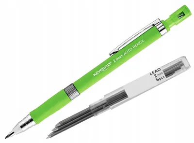 Produktbild von Keyroad Druckbleistift 2,0 mm Grün mit Spitzer