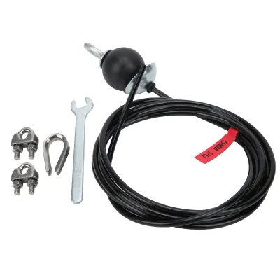 Image de Câble de fitness réglable, câble en acier pour la maison, 2,5 m, adapté au système Fitness-Pully