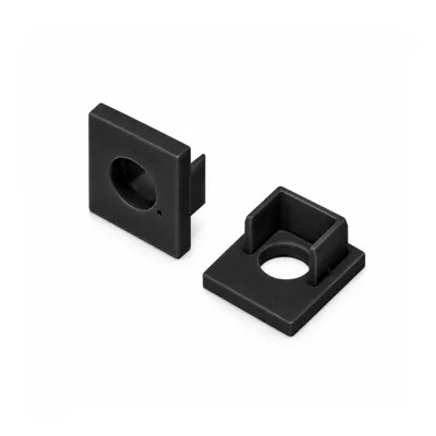 Produktbild von MasterLED Endkappe für LED Profil GK 10 mm Schwarz mit Kabelöffnung MPN 0075