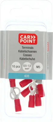 Produktbild von Carpoint Ringkabelschuh 635 M5 Rot 10 Stück