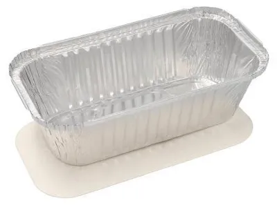 Produktbild von 80x Starpak Aluschalen + Einlegedeckel PP-beschichtet eckig 1,5 l 7 x 13 x 24,2 cm | Packung (25 Stück)
