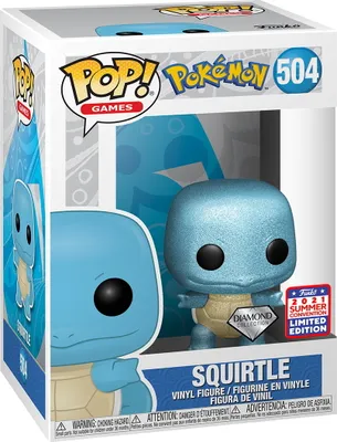 Produktbild von Pokemon - Squirtle Carapuce Schiggy 504 2021 Summer Convention Limited Edition - Funko Pop! - Vinyl Figur