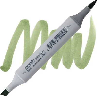 Obrázok produktu pre COPIC Sketch obojstranný štetec a dláto, G94 Sivastá oliva