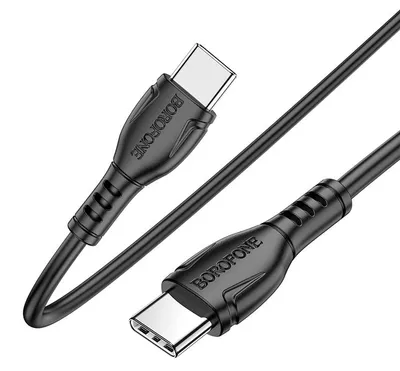Produktbild von Borofone Kabel Bx51 Triumph - Typ C Auf Typ C - 60W 1 Meter Schwarz