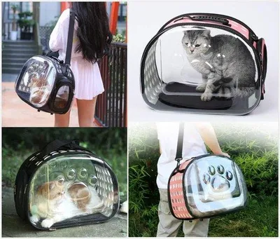 Image de Transportin Famanu pour petits animaux de compagnie - 42 x 28 x 32 cm