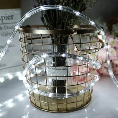 Produktbild von Jopassy LED Lichtschlauch Innen Außen,Wasserfest Lichterschläuche,Partylicht Dekobeleuchtung Weihnachten,50m Kaltweiß