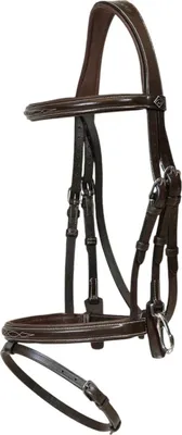 Produktbild von Dyon Trense mit kombiniertem Reithalfter und Karabiner WBD
