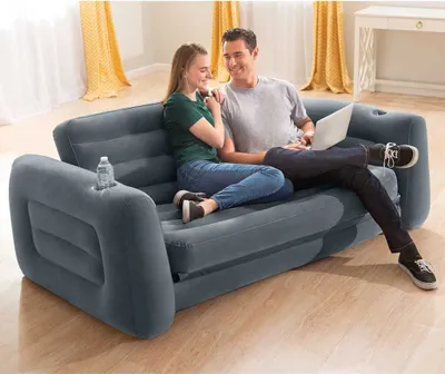 Produktbild von INTEX fotel rozkładany 203x231x66 cm ciemnoszary