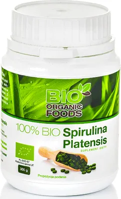Zdjęcie produktu dla SPIRULINA PLATENSIS(250 mg) 1200 TABLETEK -ORGANIC FOODS