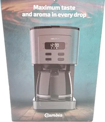 Obrázok produktu pre Cecotec 01722, Kávovar, 1,3 L, Mletá káva, 800 W, Šedá
