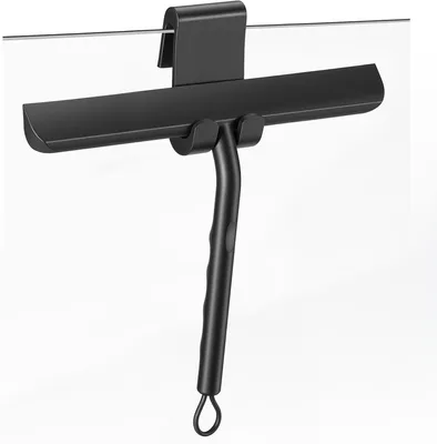 Obrázok produktu pre Stierka na sprchu, 21 cm, čierna, silikónová, určená do kúpeľne