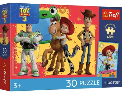 Image de Puzzle Trefl 30 pièces Toy Story 5 avec affiche