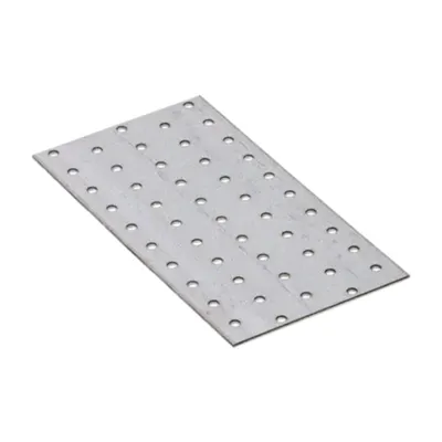 Produktbild von Lochplatte 200 x 100 x 2,00 mm Flachverbinder Holzverbinder verzinkt