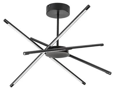 Image de Rabalux 71338 Plafonniers Henli2 LED 40 métal plastique noir