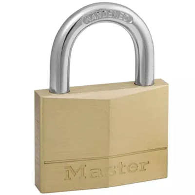 Produktbild von Master Lock 150Eurd Vorhängeschloss 50Mm Vollmessing Stahlbügel 25Mm