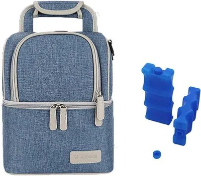 Produktbild von Famanu Kühltasche für Muttermilch - Isolierung - 2 Eiswürfelformen