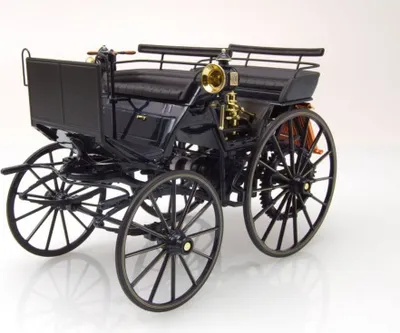 Produktbild von Norev 183700 Daimler Motorkutsche 1886 dunkelblau 1:18
