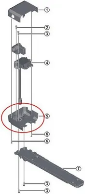 Image de Shimano Bottom Cover Battery Support E-6000 Axa Black One Size