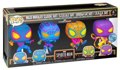 Immagine prodotto di Figurka Vinylowa Marvel POP! TV 4-Pack Miles Morales 9 cm (BLKLT)