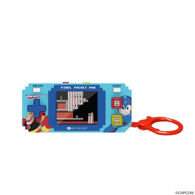 Produktbild von My Arcade Pixel Pocket Pro Mega Man, Arkade, Blau, 5,08 cm (2"), Akku, AAA, 22,2 mm
