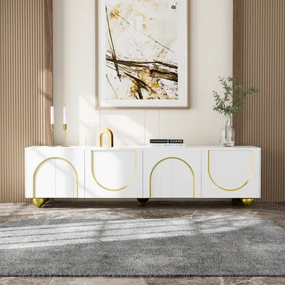 Produktbild von Lowboard, 170/38/44 cm, TV-Schrank, Fernsehtisch, Fernsehschrank für Wohnzimmer, stehend, matt
