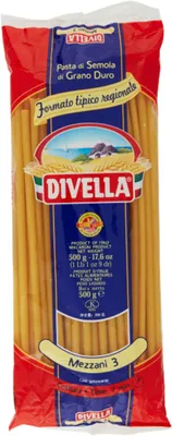 Image de Pâtes Mezzani n°3 Divella, 500 g