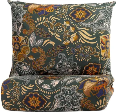 Zdjęcie produktu dla HOMLA Pościel TAPUA bawełniana zielona 220x200 + 2*80x80 cm