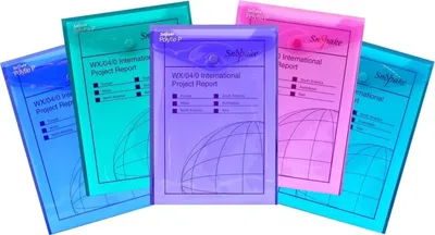 Produktbild von Dokumententasche P A5 Hochformat electra farbig sortiert Packung mit 40 Stück