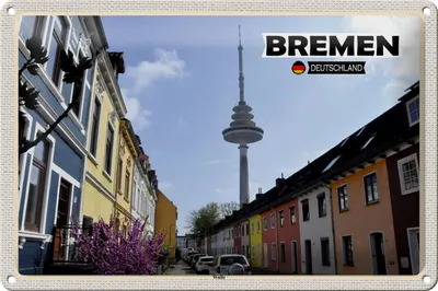 Produktbild von Blechschild Städte Bremen Deutschland Wallanlagen 30x20cm