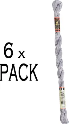 Produktbild von 6x DMC Perlgarn Stärke 8, 25 m, 115AR/8-03, VPE