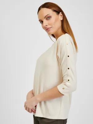 Produktbild von Orsay Cremefarbenes Damen T-Shirt 105102-085000__M