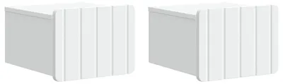 Obrázok produktu pre Maison Exclusive – Nástenný nočný stolík, 2 ks, biely, 33 x 34,5 x 24 cm