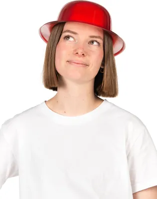 Produktbild von Glitzer-Melonenhut Rot für Erwachsene - Einheitsgröße