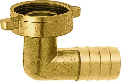 Produktbild von GEKA® Winkelschlauchverschraubung 90° Innengewinde 1/2 Zoll - 13 mm Messing