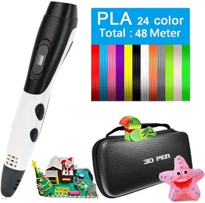Image de Kit d'impression 3D avec écran LCD + 12 couleurs, cadeau à monter soi-même pour débutants