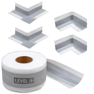 Zdjęcie produktu dla Zestaw do Hydroizolacji Prysznic Taśma Uszczelniająca G05 20mb Narożnik 4szt Level+ SET_EZ10