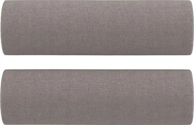 Immagine prodotto di vidaXL Cuscino decorativo 2 pz. Taupe Ø15x50 cm Tessuto