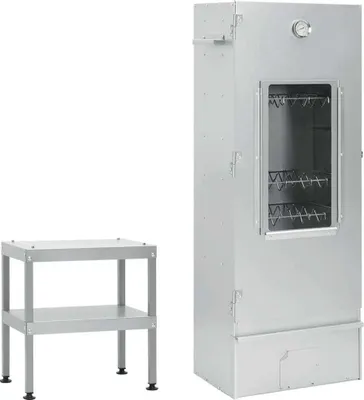 Produktbild von Möbel Räucherofen mit Tisch Verzinkter Stahl - Holzkohlegrills 3187615