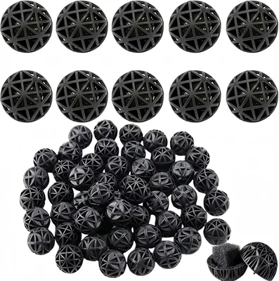 Produktbild von Balls 100 Stück, -Poröse Filter, 16 mm, für Aquarium, Teiche und Brunnen
